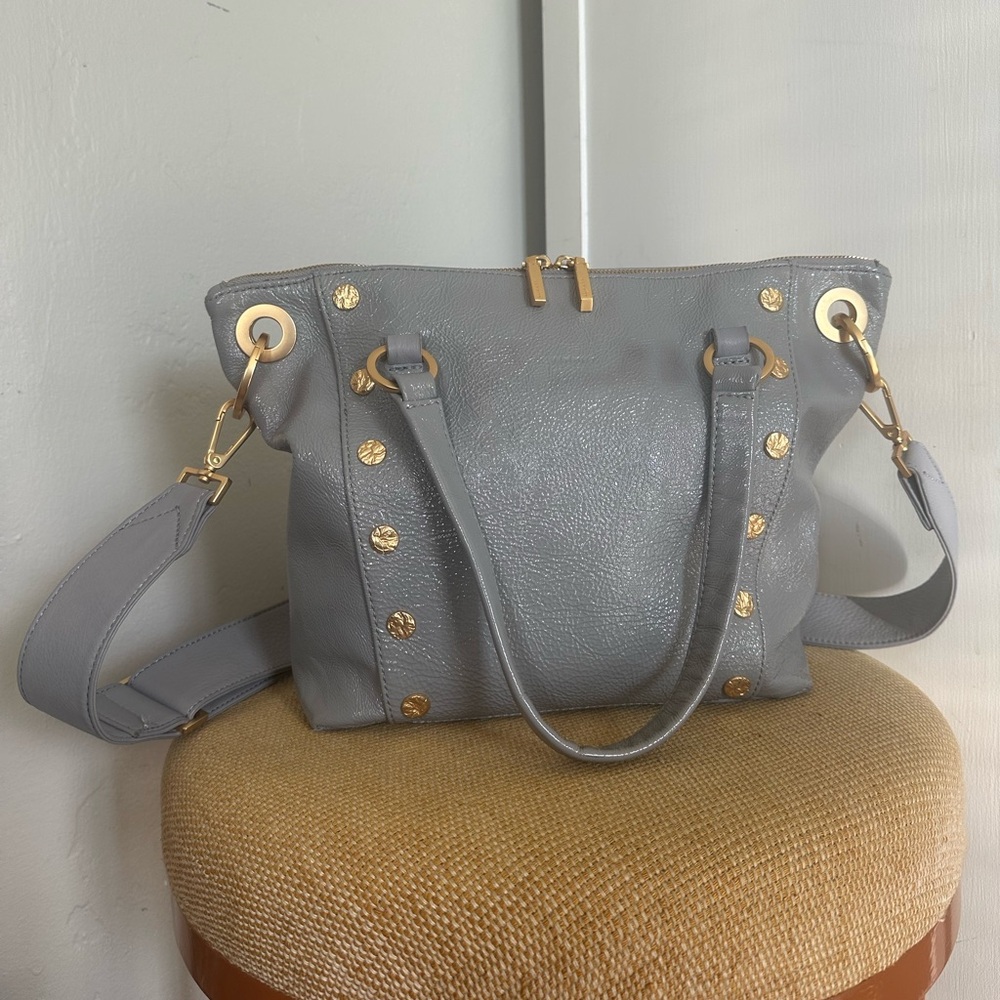 RARE Hammitt Daniel Medium Top Handle Bag Marina Glaze and Brushed Gold Hardware - Picture 1 of 9